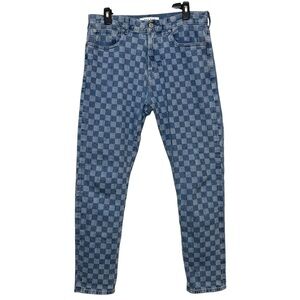 PacSun Eco Holden Slim Taper Checkered Comfort Jeans. Men’s 31x32